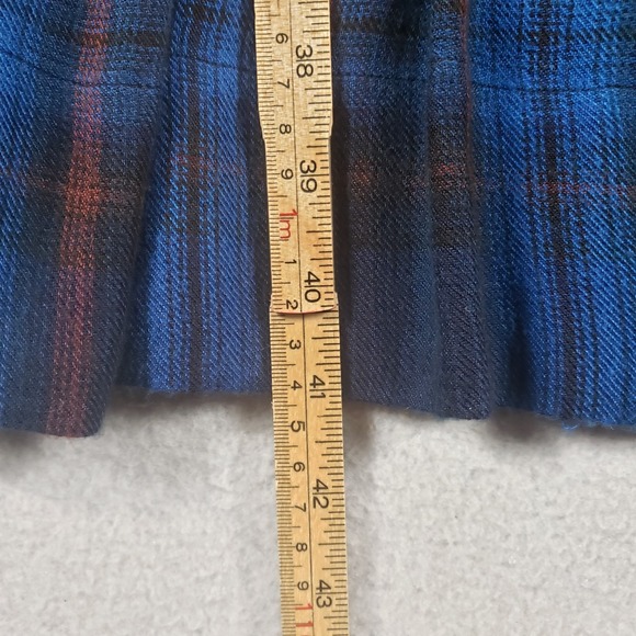 Sister Mary Karmen Embroidered Plaid Midi Dress Blue Boho  Craft L Viscose Midi - Picture 4 of 12